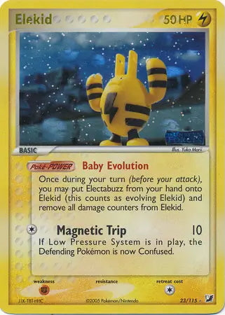 EX Unseen Forces Elekid #23/115 reverse holo